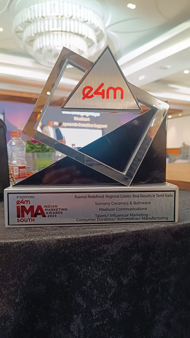 somany-ceramics-bathware-wins-silver-at-e4m-ima-south-2025-for-regional-influencer-marketing-excellence