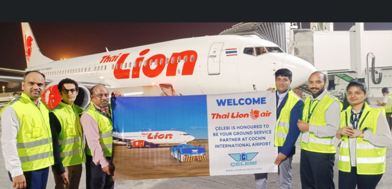 Thai Lion Air Extends Ground Handling Partnership with Çelebi India for Handling Cochin Operations decoding=