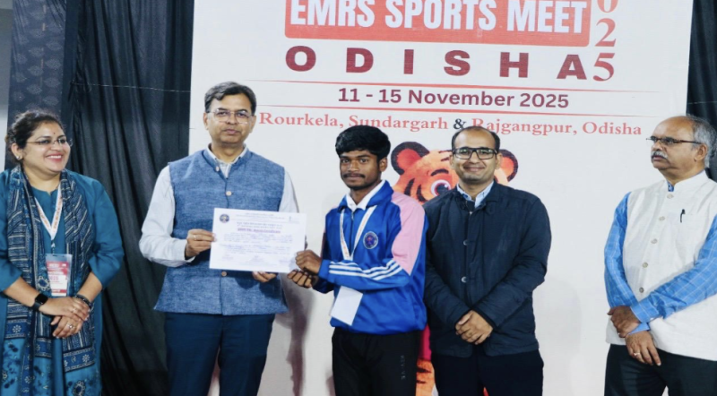 4th National EMRS Sports Meet 2025: Tribal Students Deliver Thrilling Hockey Finale decoding=