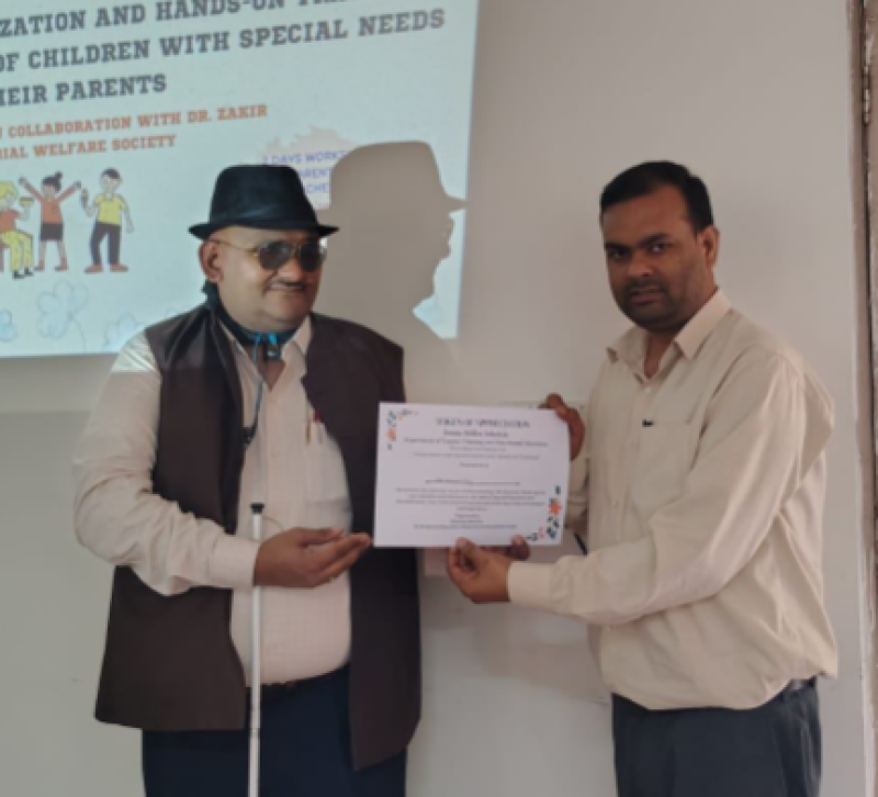 Two-Day Awareness-cum-Sensitization and Hands-on Training Workshop on Children with Special Needs and Their Parents concludes at JMI decoding=