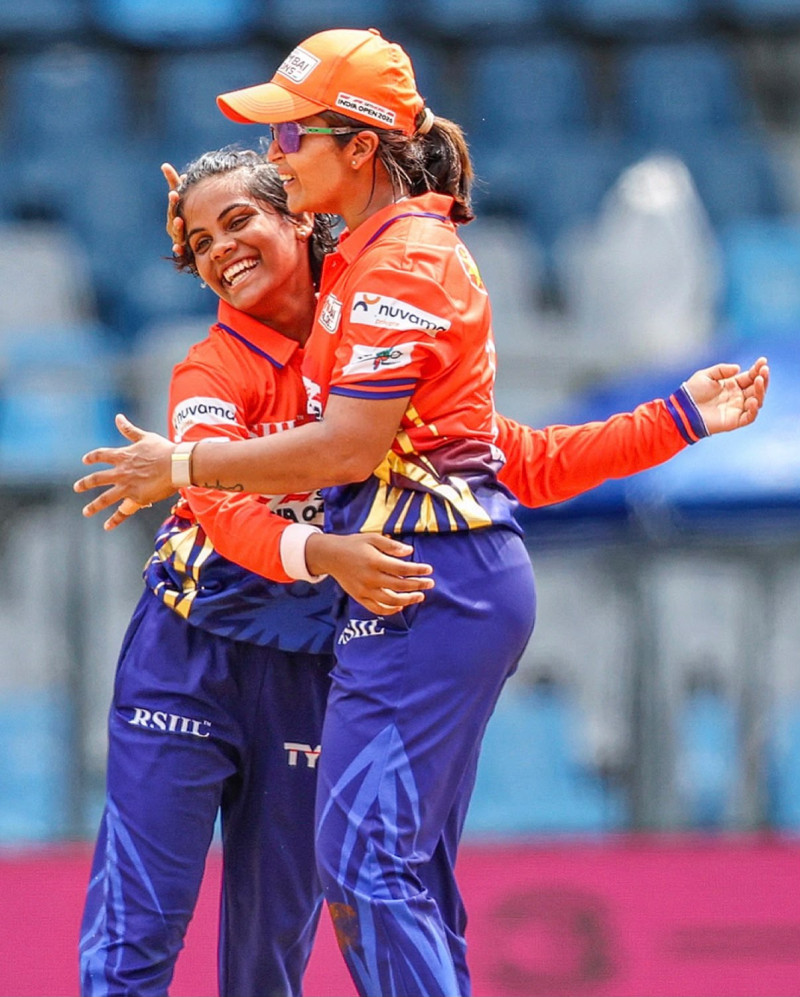 13-year-old-swara-jadhav-claims-purple-cap-as-sobo-mumbai-falcons-lift-inaugural-t20-mumbai-womens-league-trophy