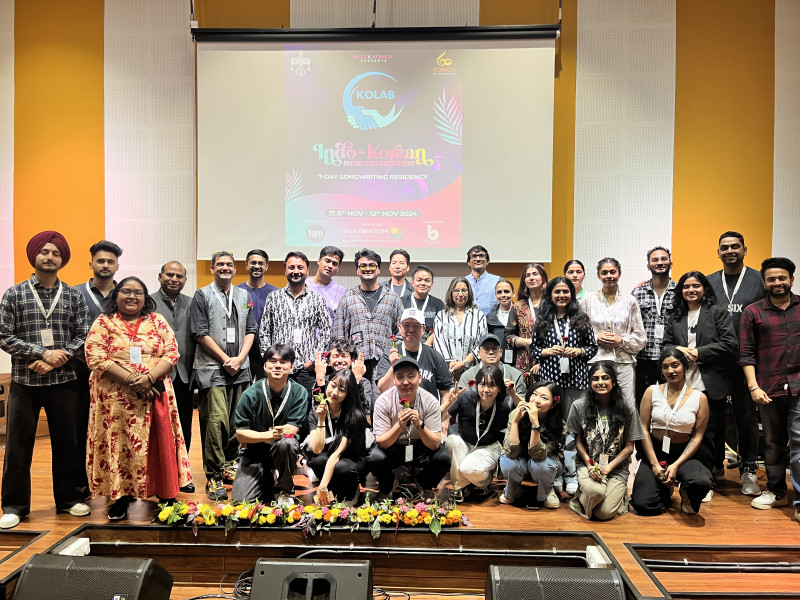 KOLAB 2024: Symphony of Cultures Celebrating the Grand Launch of Indo-Korean Music decoding=