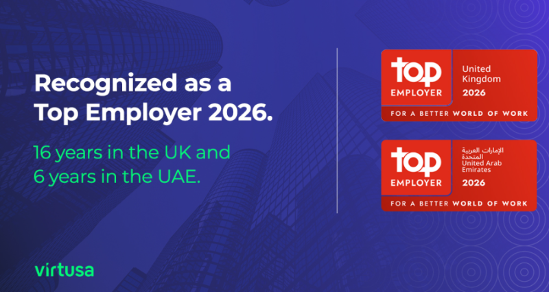 Virtusa Earns Great Place to Work-Certified™ Recognition Across Seven Countries for the Fourth Consecutive Year decoding=