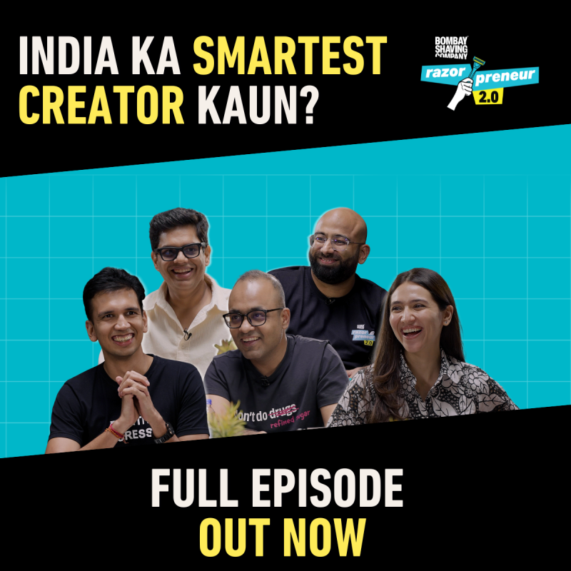 Razorpreneur 2.0 - India's Smartest Creator Kaun': Search for the next face of brand Bombay Shaving Company and more. Ft Tanmay Bhat, Sahiba Bali and others decoding=