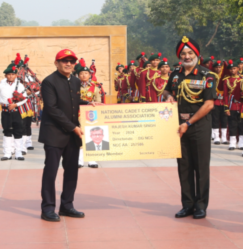 NCC to celebrate its 76th Raising Day tomorrow; Defence Secretary pays homage to the fallen heroes at National War Memorial decoding=