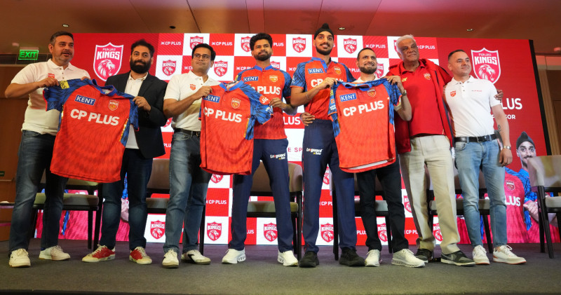 Punjab Kings Unveil New Jersey as CP PLUS Comes Onboard as Title Sponsor for IPL 2026 decoding=