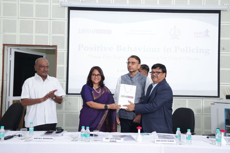 Three-Day Training Program for Police Officers Concludes under the Aegis of the Udai Pareek HRD Research Foundation, IIHMR University, and the National HRD Network (Jaipur Chapter) decoding=