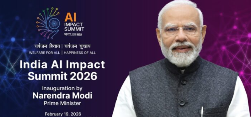 At India AI Impact Summit 2026, Prime Minister Unveils ‘MANAV’ Vision, Calls AI a Global Common Good decoding=