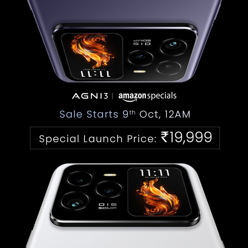 Lava Launches AGNI 3 with Segment First Dual AMOLED Display* and powerful MediaTek Dimensity 7300X Processor decoding=