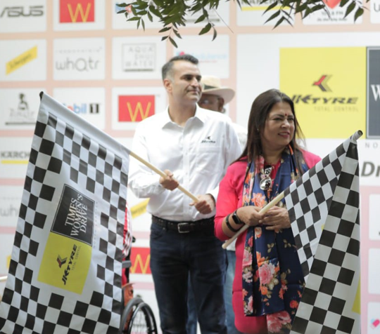 JK TYRE FLAGS-OFF THE BIGGEST WOMEN'S ONLY MOTORSPORT EVENT OF NORTH INDIA decoding=