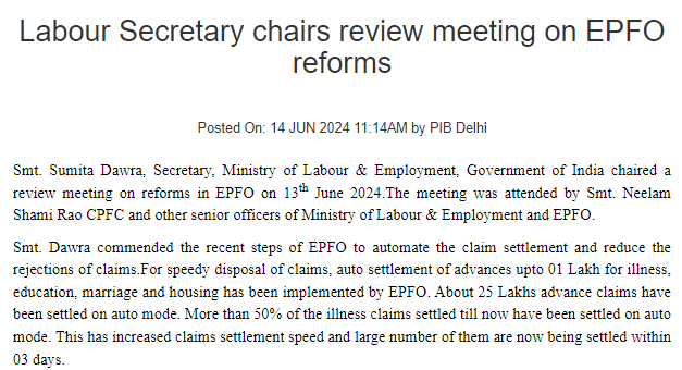 Labour Secretary chairs review meeting on EPFO reforms decoding=