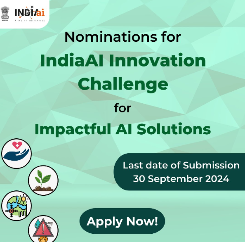 IndiaAI Innovation Challenge launched to foster impactful AI Solutions inviting applications to build AI Solutions for critical sectors decoding=