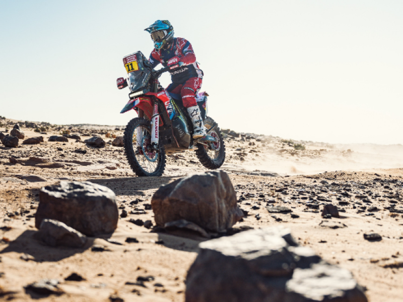 Cornejo doubles up on stage 4 of the Dakar Rally to make a Monster Energy Honda Team one-two finish with Brabec decoding=