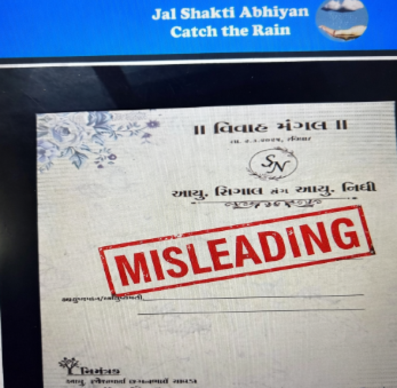 Fact Check: Viral Claim Linking Ria Dabi’s Water Award to Wedding Card Upload Found Misleading decoding=