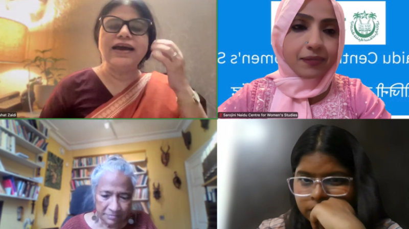 JMI's Sarojini Naidu Centre for Women’s Studies holds online lecture by LSE Professor Naila Kabeer on 'Renegotiating Patriarchy: Gender, Agency, and the Bangladesh Paradox' decoding=