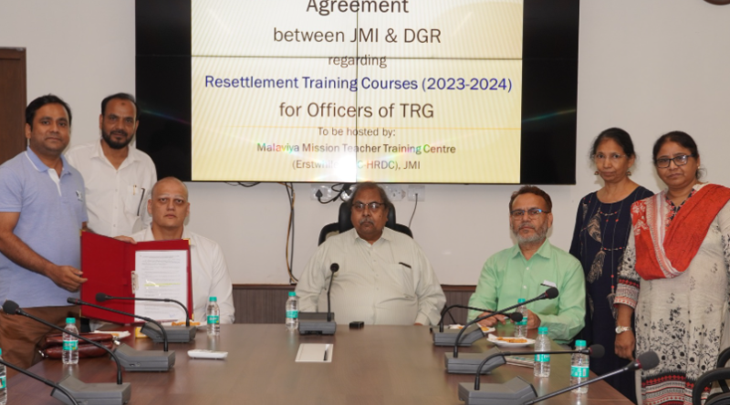 JMI signs agreement with DGR, Ministry of Defence to provide training courses for Officers
