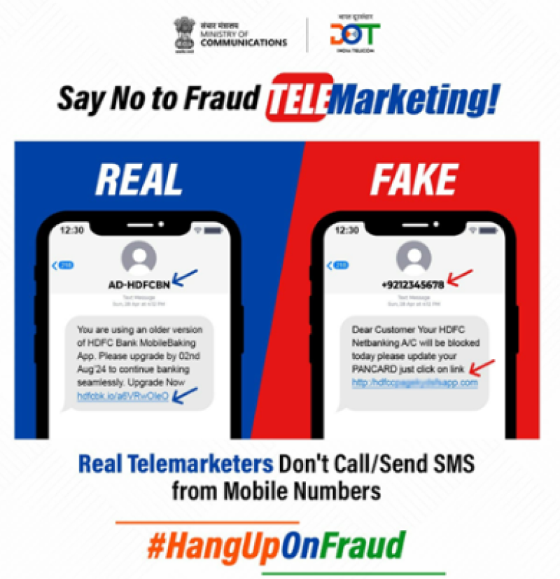 DoT and MHA strike down on SMS scammers decoding=