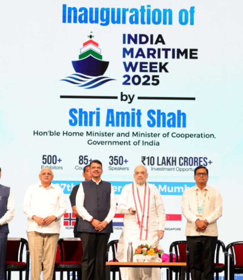 Amit Shah Inaugurates ‘India Maritime Week 2025’ in Mumbai; Highlights PM Modi’s Vision of Security, Stability, and Self-Reliance in Maritime Growth decoding=