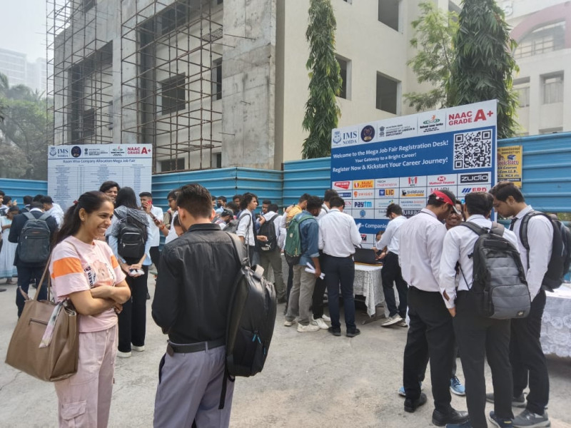 50 Companies participate in Mega Job Fair at IMS Noida in association with NICS Noida decoding=