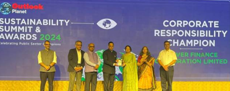 PFC receives “CSR Champion Award” at Outlook Planet Sustainability Summit & Awards 2024 decoding=