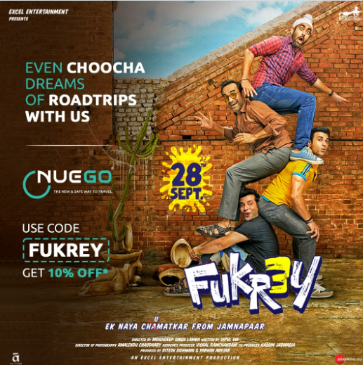 NueGo and Fukrey 3 movie team up to drive change with electric AC buses, setting new standards for sustainable transport decoding=