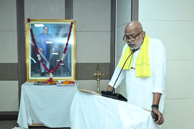 Shri Sanjay Paswan, former Union Minister of State, shared his views on 'Developed India 2047 - The Relevance of Baba Saheb's Thoughts'. decoding=