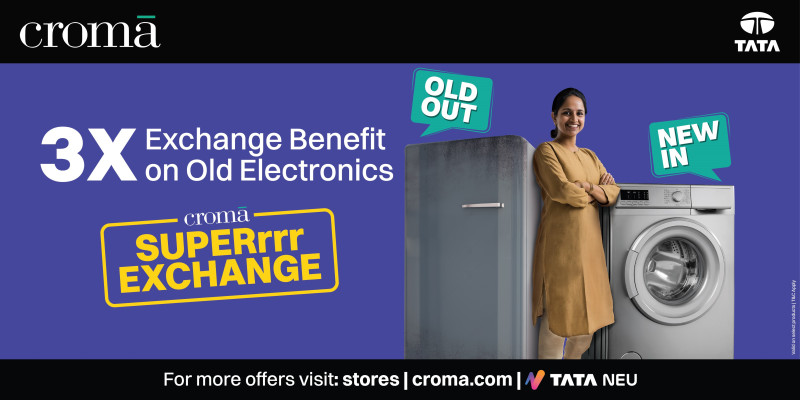 Croma Unveils the Superrr Exchange - Trade in Your Old Electronics for Triple the Benefits! decoding=