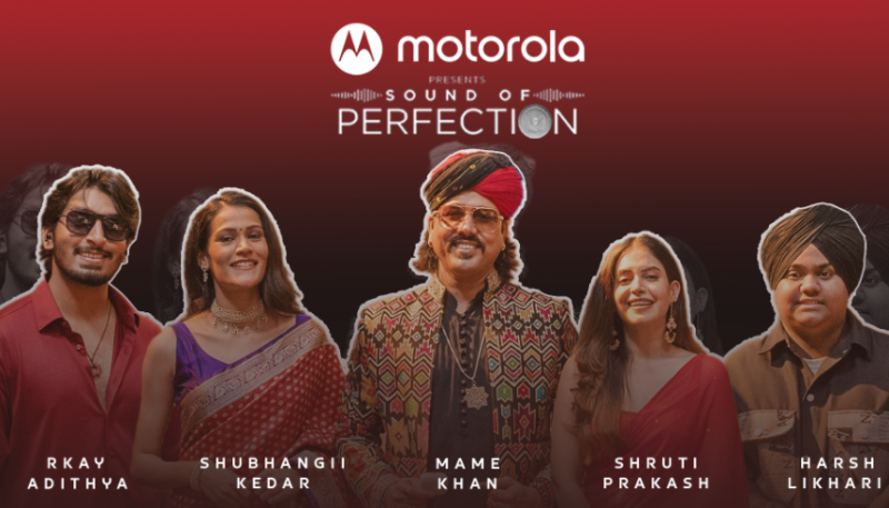 Motorola launches 'Sound of Perfection', a first of its kind Intellectual Property starring five renowned Indian musicians at the launch of moto buds+ and buds in India decoding=