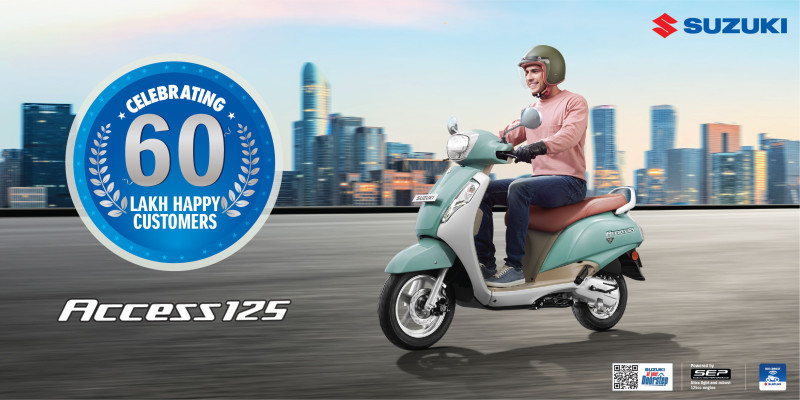 Suzuki Motorcycle India celebrates 60 lakh production milestone of Suzuki Access 125 decoding=