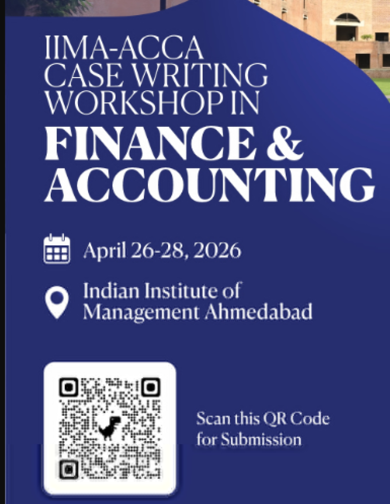 ACCA and IIM Ahmedabad invite extended abstracts for Case Writing Competition in finance and accounting decoding=