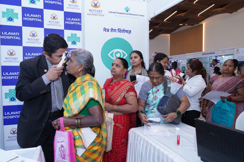 Lilavati Hospital And Rotary Club Of Mumbai Western Elite Organized A Grand Free Medical Camp for Over 1000 Women decoding=