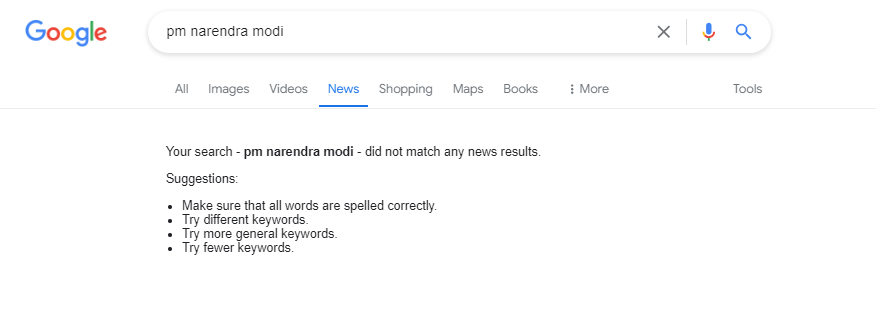 Google not showing News today decoding=