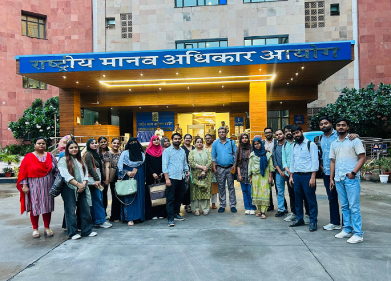 Department of Educational Studies, Faculty of Education, Jamia Millia Islamia organized an educational visit for students to National Human Rights Commission (NHRC) decoding=