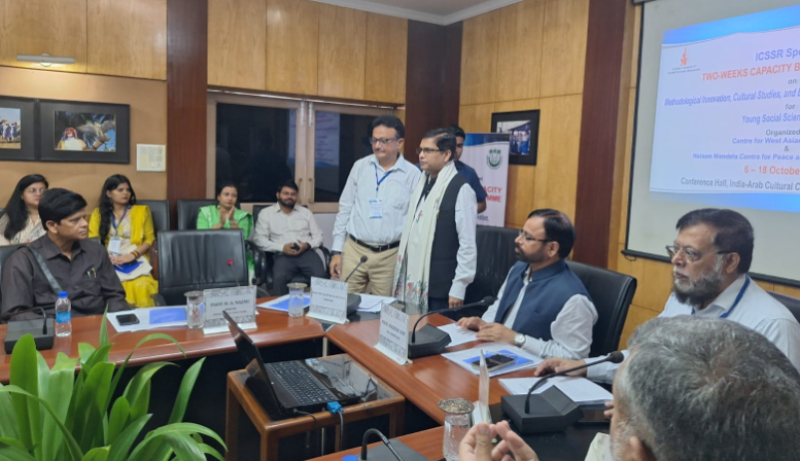 Centre for West Asian Studies, JMI, inaugurates two-week Capacity Building Programme on ‘Methodological Innovation, Cultural Studies, and Epistemic Justice in Social Science Research’
