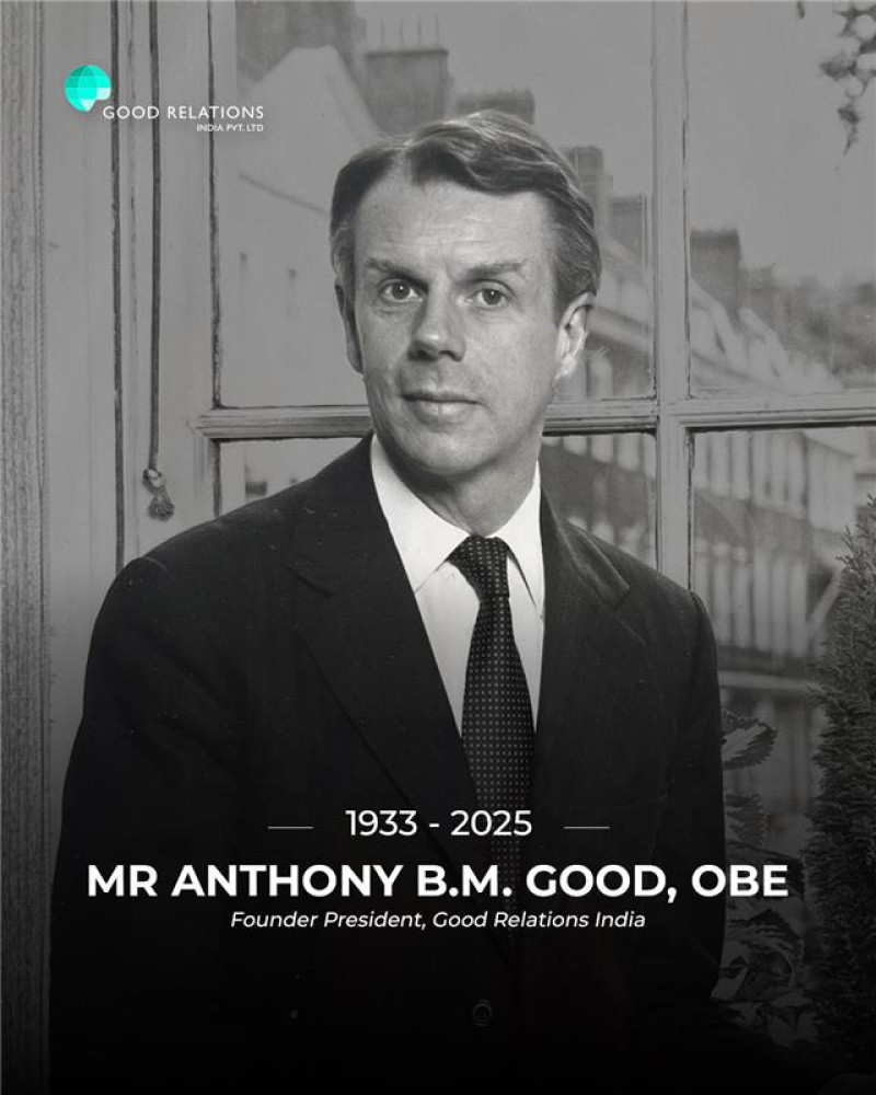 Good Relations India Mourns the Passing of Its Founder, Mr Anthony B.M. Good, OBE decoding=