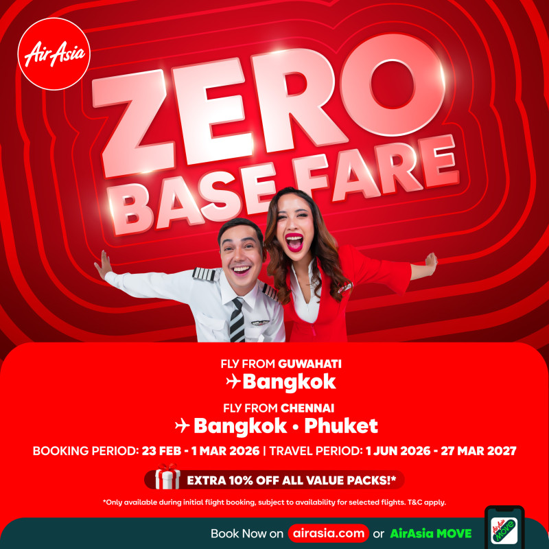 Fly on Zero Base Fare* with AirAsia’s All Seats, All Flights Sale decoding=