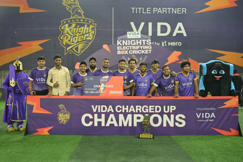 FANS TAKE CENTRE STAGE IN THE FIRST-OF-ITS-KIND BOX CRICKET TOURNAMENT, POWERED BY VIDA AND KKR decoding=