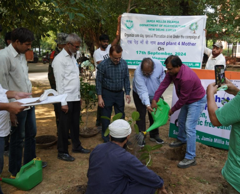 JMI organises Special Plantation Drive under the aegis of Plant for Mother campaign