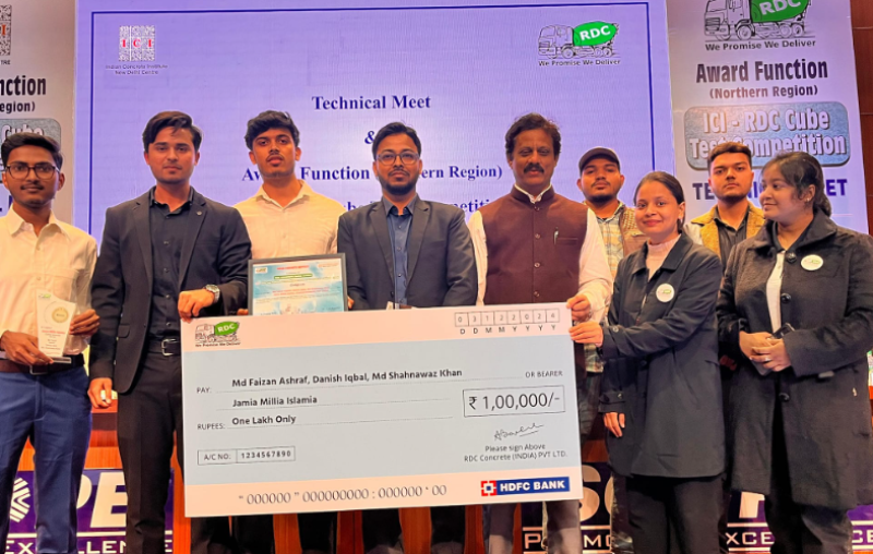 JMI University Polytechnic students secure first position in National Cube Test Competition, win rupees 1 Lakh prize money