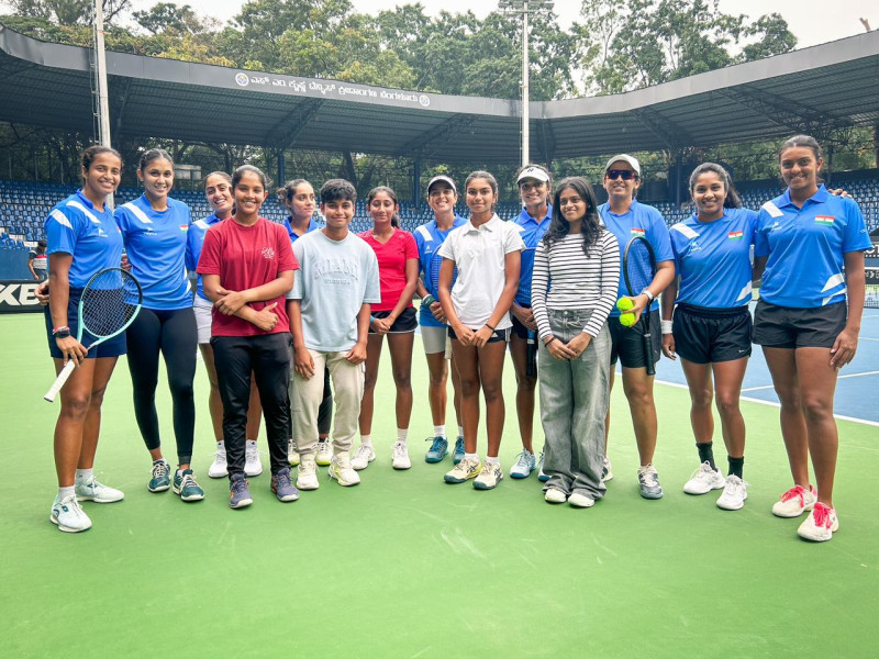 India’s Billie Jean King Cup stars inspire Karnataka’s next generation of players decoding=