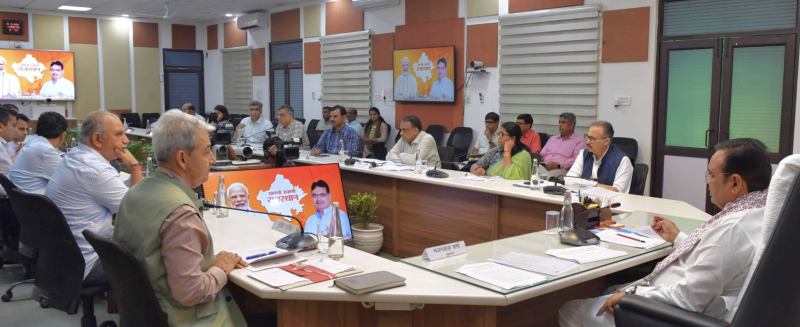 cm-sharma-holds-disaster-relief-meeting-amid-heavy-rain-calls-for-vigilance