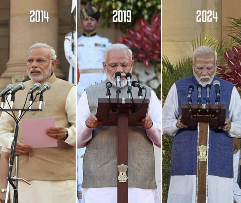 PM Modi Sworn in for Historic Third Term Alongside 72 Ministers decoding=