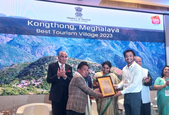 Kongthong, Whistling Village in Meghalaya, Wins 'Best Tourism Village' 2023 Award decoding=