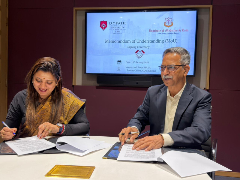 DY Patil School of Law and the Institute of Medicine & Law Sign MoU to strengthen Medico-Legal Education