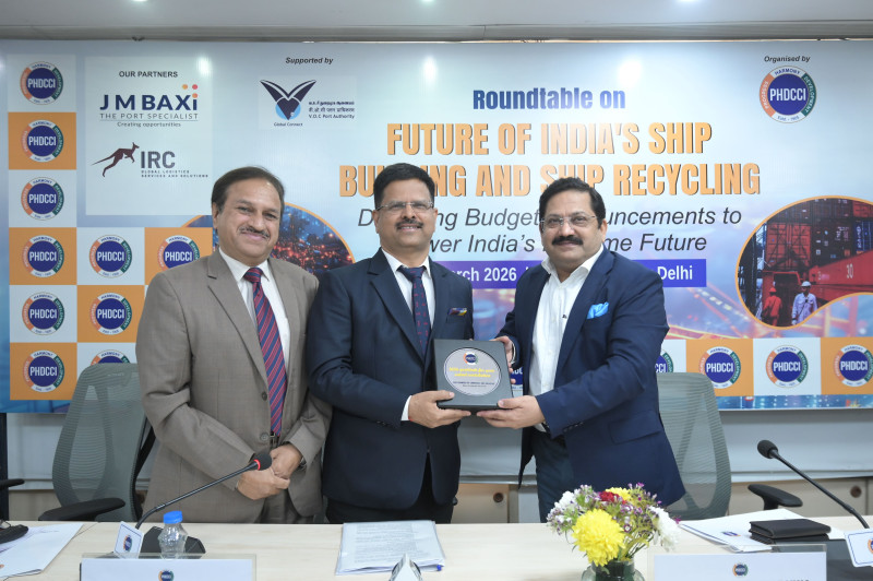 India’s ₹69,725-Crore Maritime Push in Focus as PHDCCI Roundtable Maps Future of Shipbuilding and Recycling decoding=