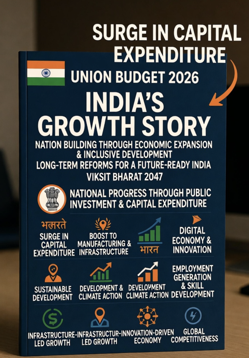 Union Budget 2026: Public Capex Jumps 6x Since FY15 to ₹12.2 Lakh Cr; Rail, Cities, Skills and Fiscal Prudence in Focus