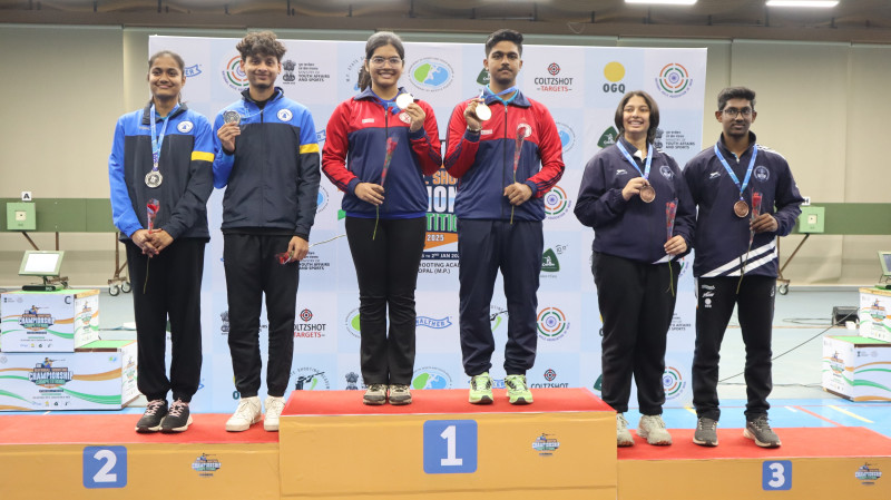 Ramita Jindal and Himanshu Dhillon claim 10m air rifle mixed team gold at NSCC decoding=