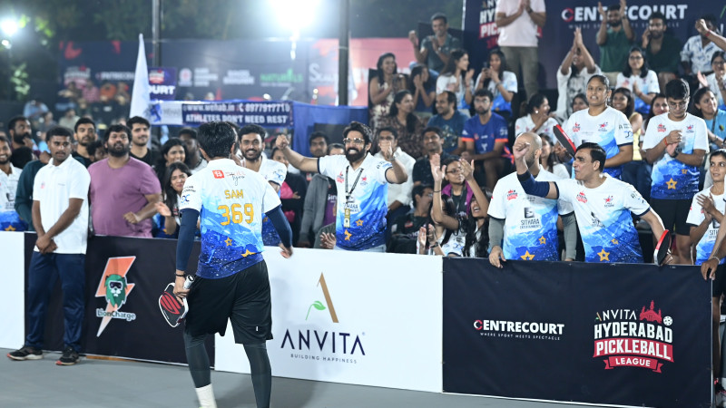 Star power and soaring crowds marked a blockbuster weekend for Hyderabad Pickleball League decoding=