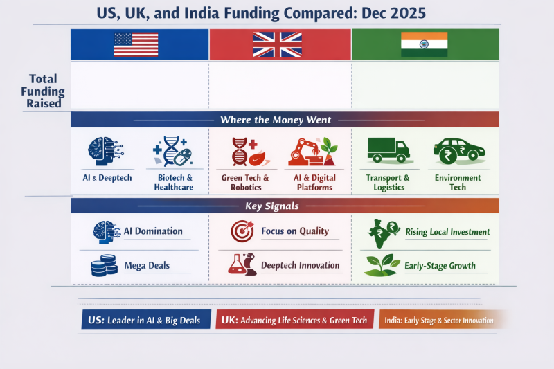 US vs UK vs India: Three Funding Markets, Three Very Different Stories (Dec 2025) decoding=