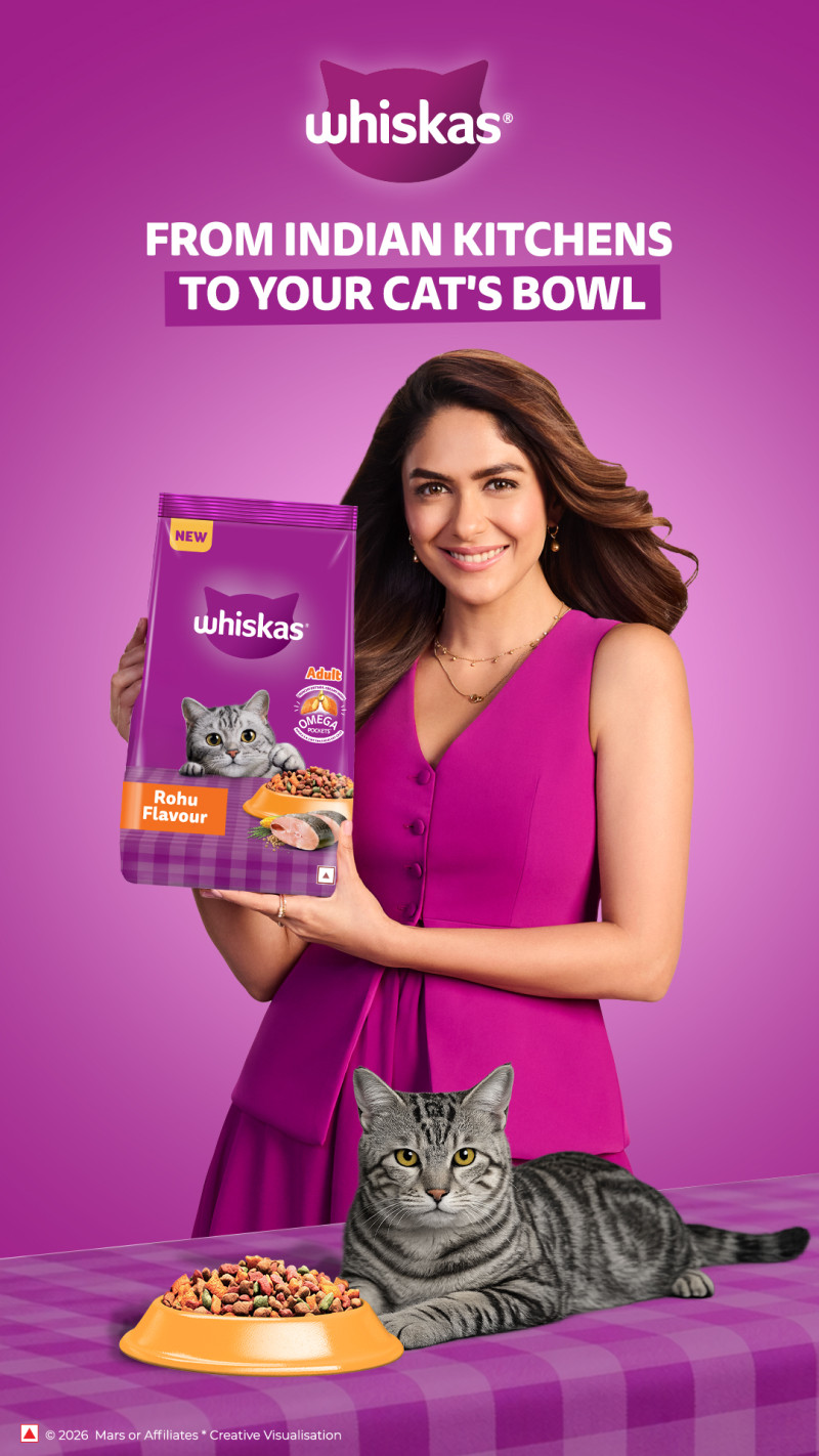 whiskas-introduces-indias-first-locally-inspired-innovation-with-the-campaign-featuring-mrunal-thakur